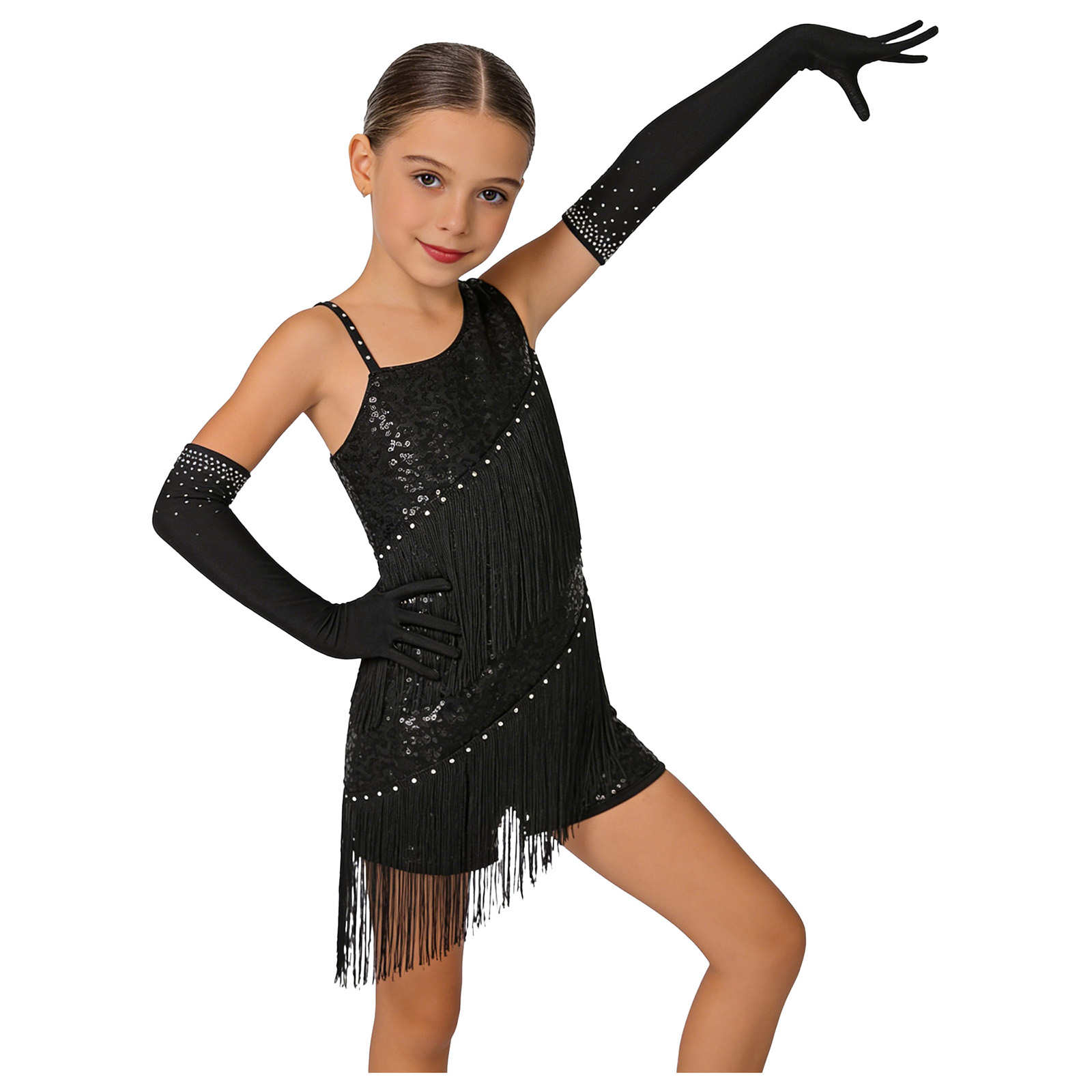 Baby Clothing Size - Children Girls Latin Jazz Dance Cha-cha