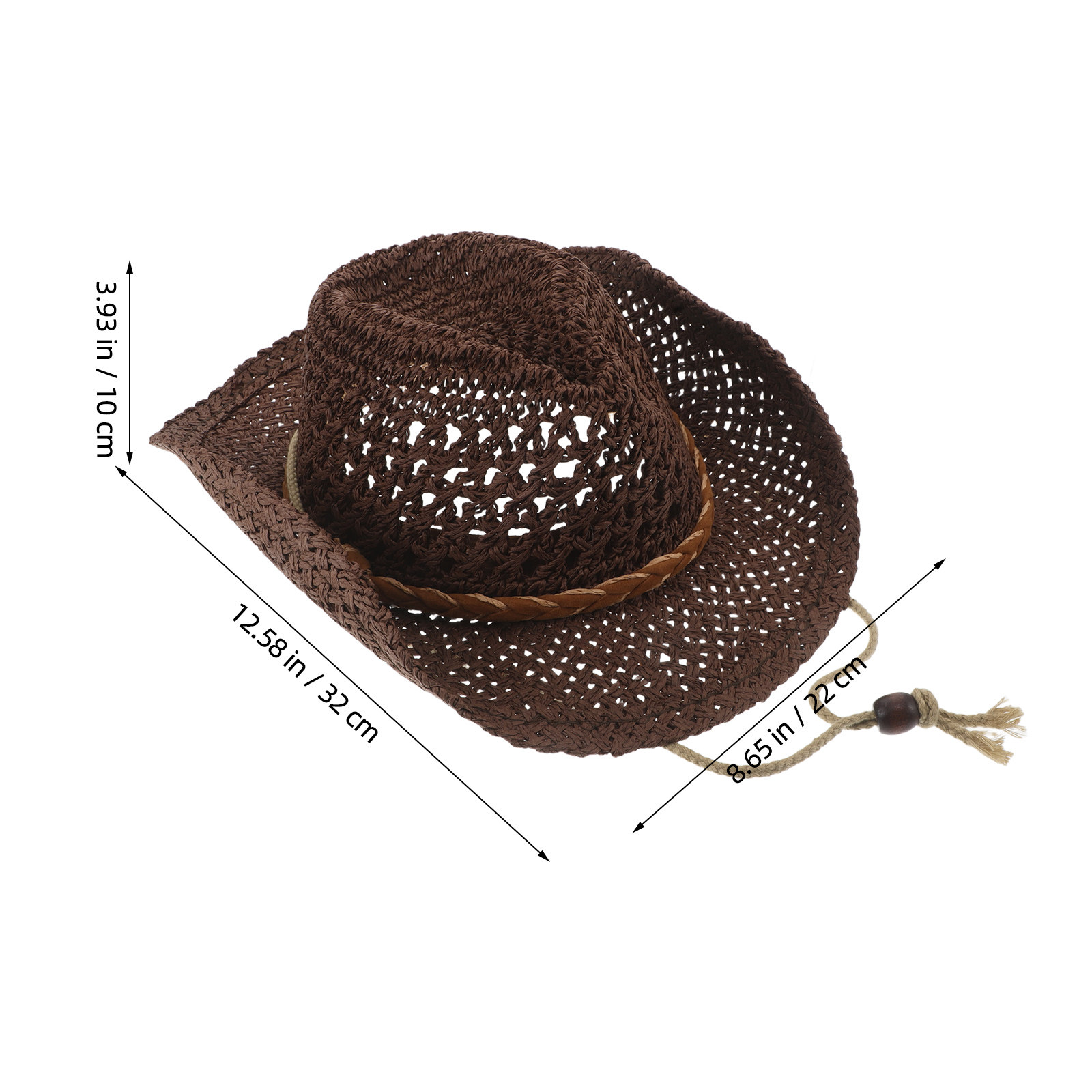 Kid Straw Cowboy Hat Breathabl - Sun Hat Wide Brim 评论和价格