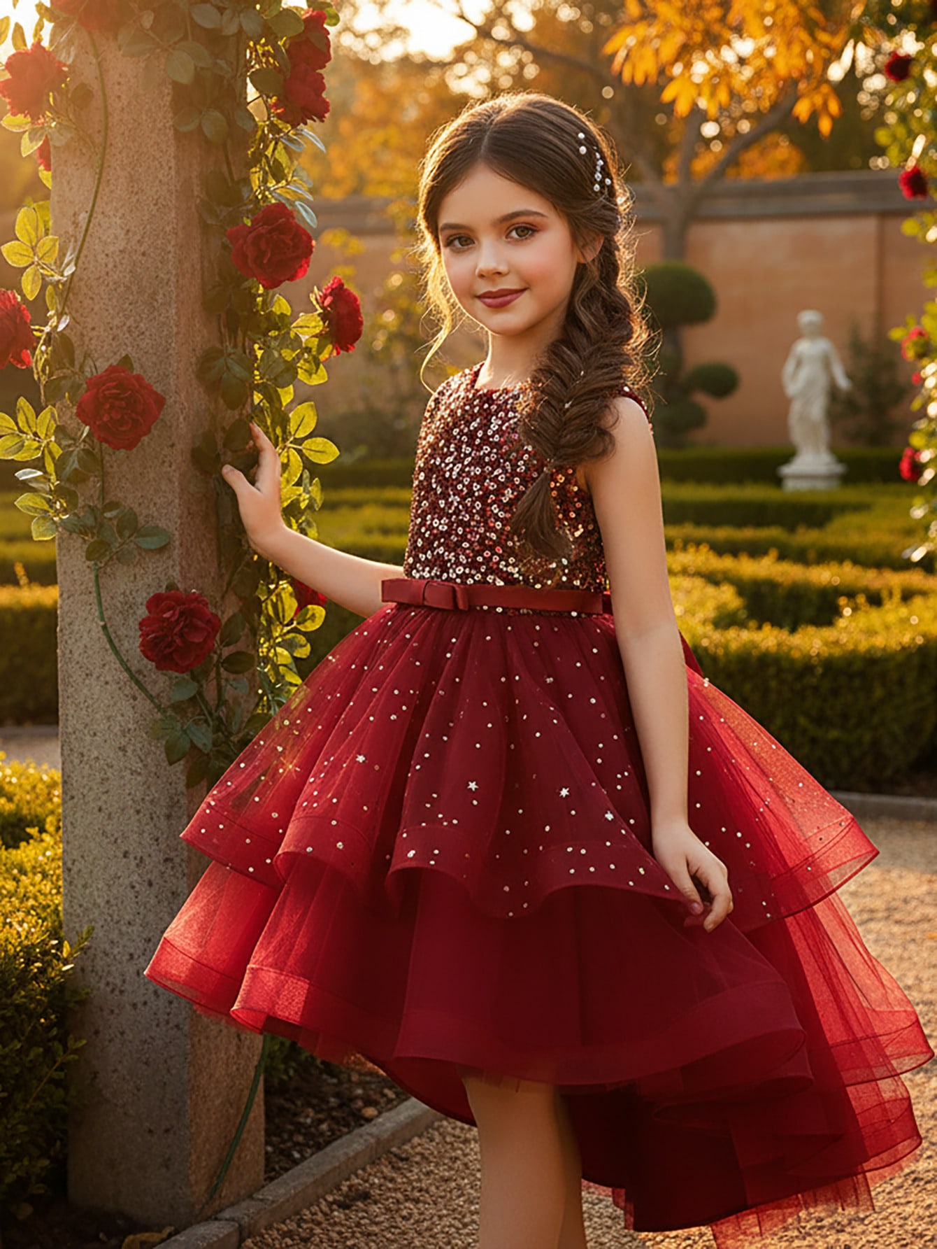 Baby Girl Princess Floral Sequ - Baby Clothing On Sale 评论和价格