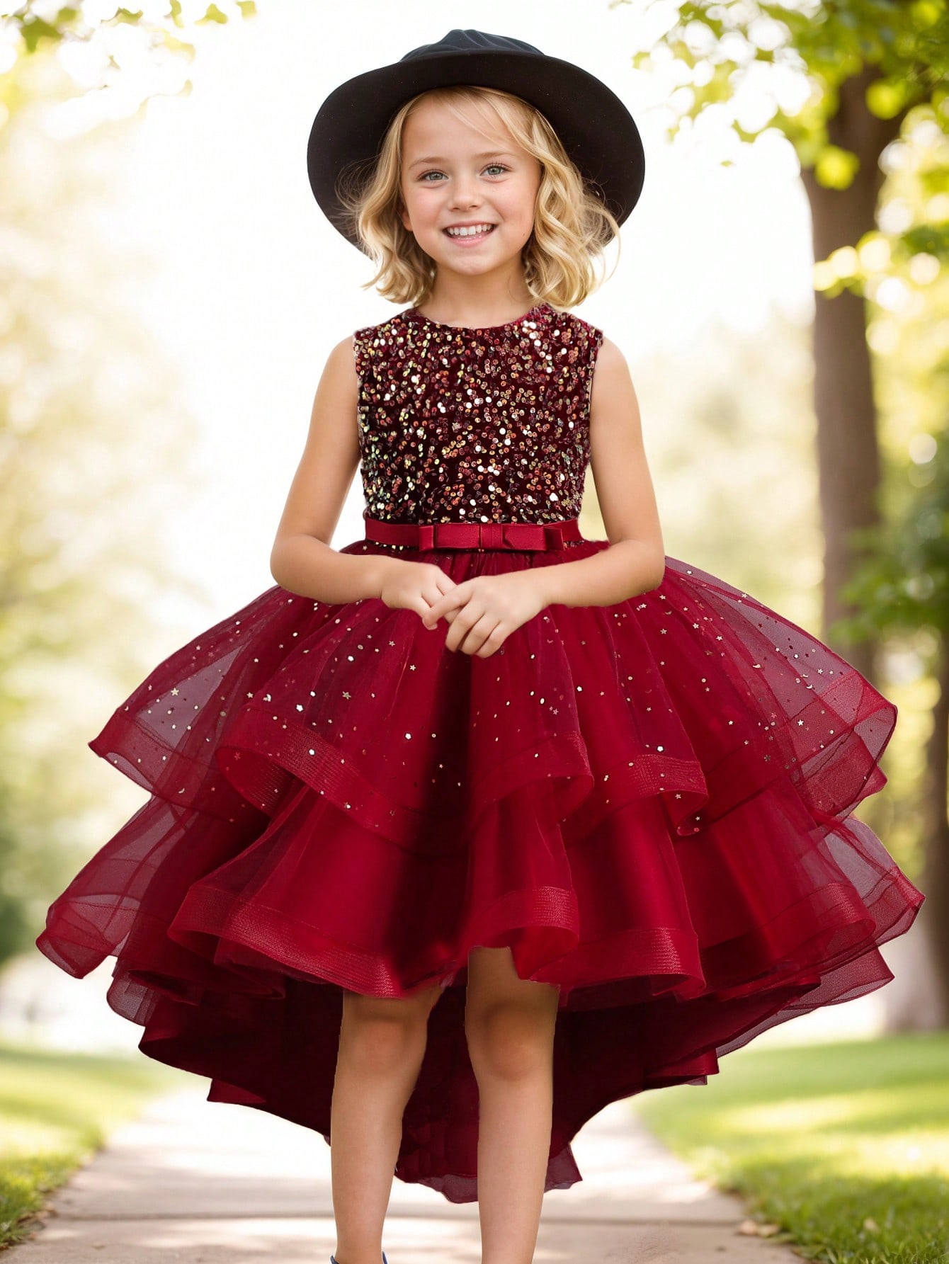 Baby Girl Princess Floral Sequ - Baby Clothing On Sale 评论和价格