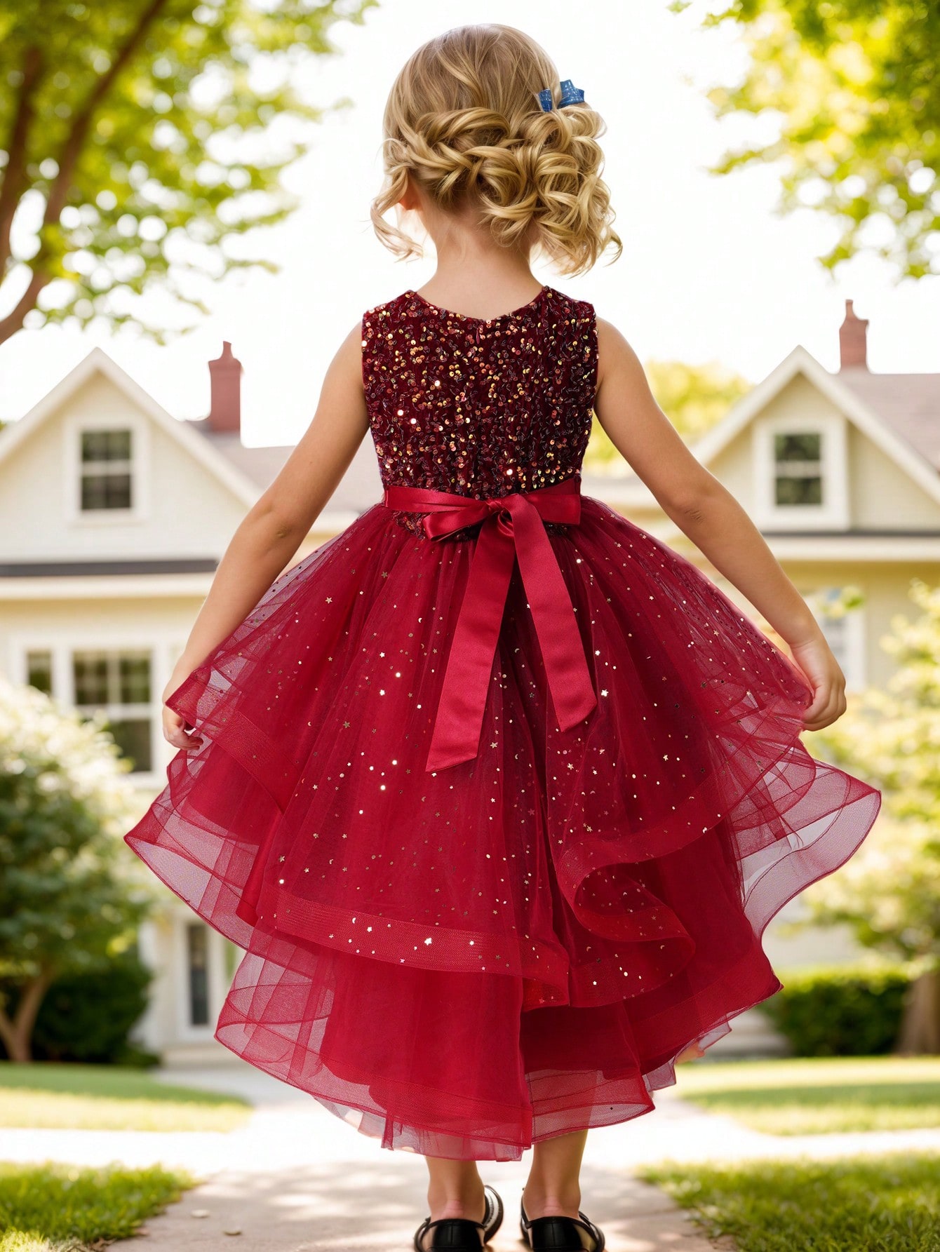 Baby Girl Princess Floral Sequ - Baby Clothing On Sale 评论和价格