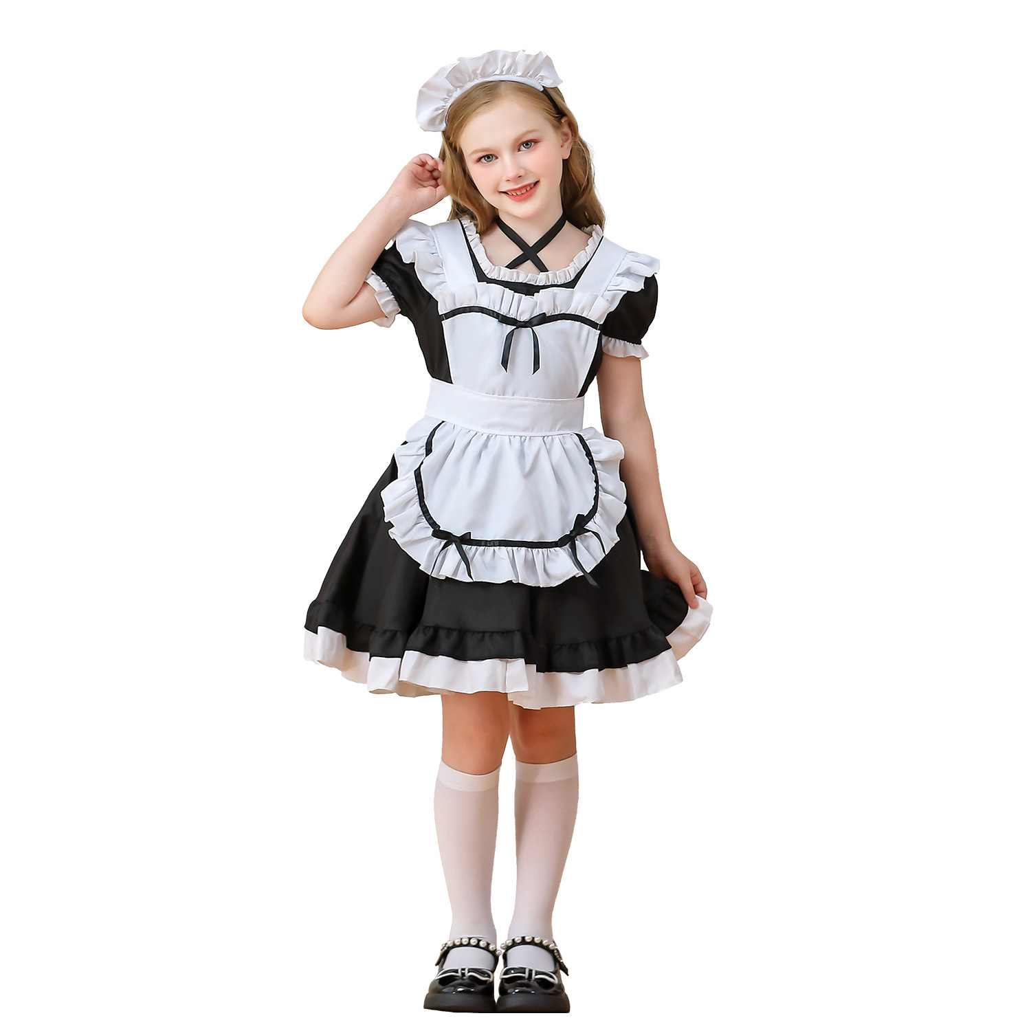 Maid Cosplay Lolita Costume Dr - Baby Clothing Size 评论和价格