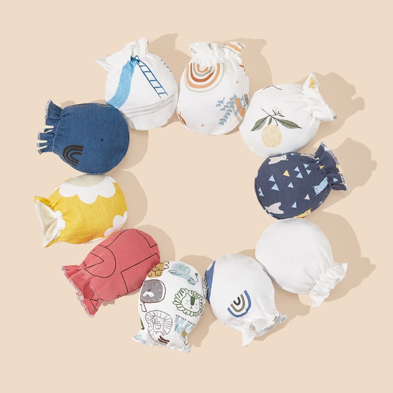 Baby Cotton Mittens 0-6 Months - Baby Mittens Scratch 评论和价格