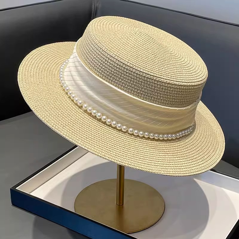 2025 New Style Hat Retro Flat  - Sun Hat Wide Brim 评论和价格