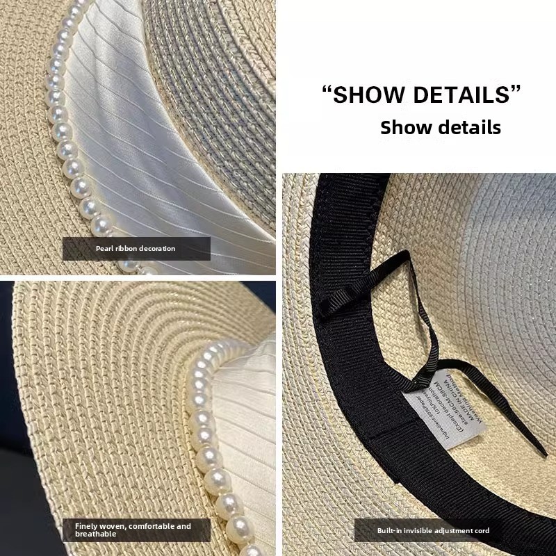 2025 New Style Hat Retro Flat  - Sun Hat Wide Brim 评论和价格