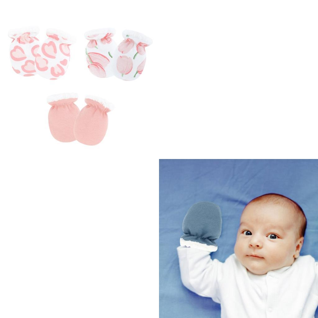 J2HD Set of 3 Pair Baby Scratc - Baby Mittens Scratch 评论和价格