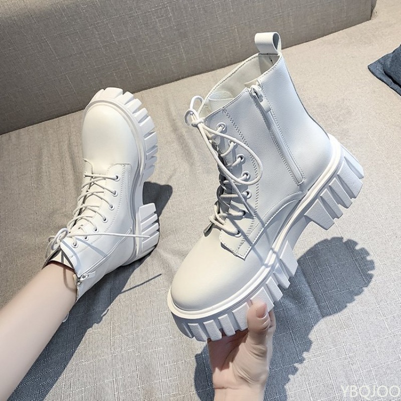 Thick soled lace up boots for  - Soft Sole Booties 评论和价格
