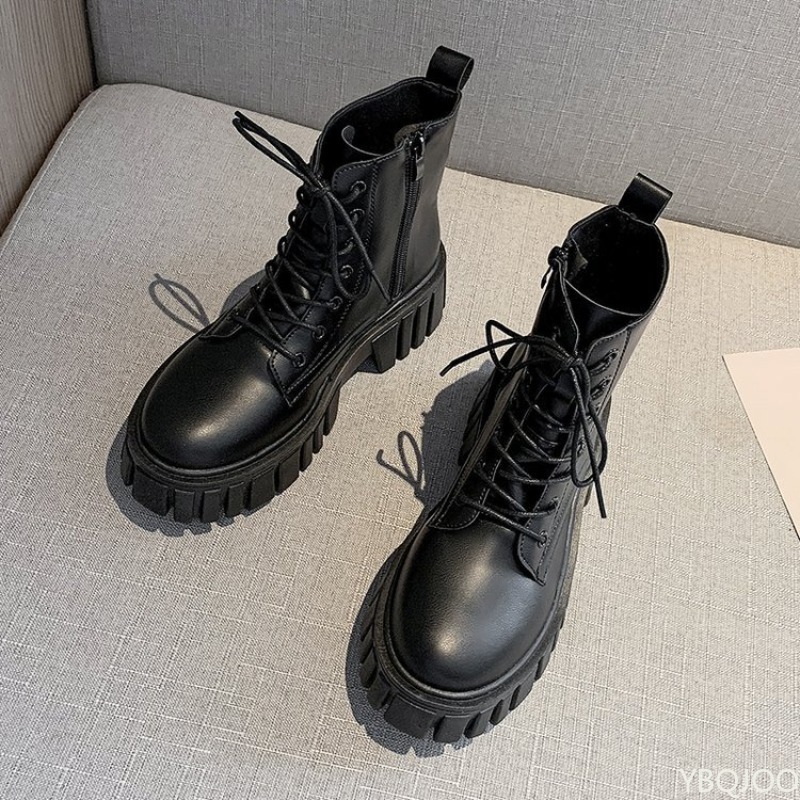 Thick soled lace up boots for  - Soft Sole Booties 评论和价格