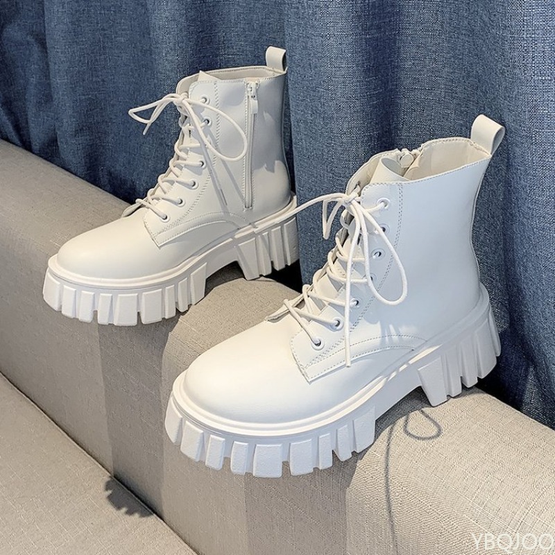 Thick soled lace up boots for  - Soft Sole Booties 评论和价格