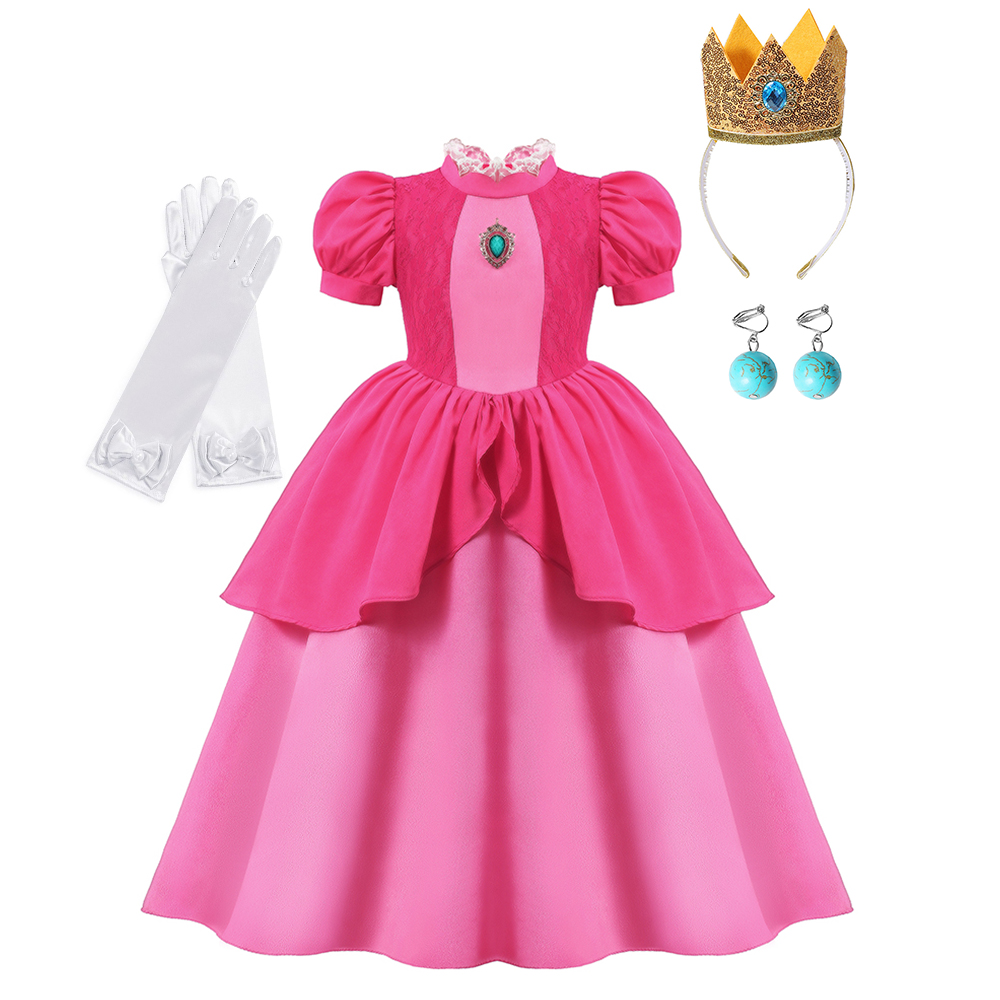 Peach Cosplay Dress Girl Movie - Baby Clothing Size 评论和价格