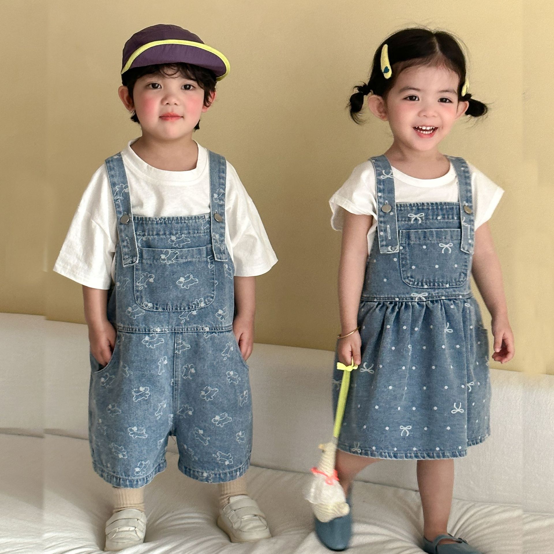 2026 Summer New Children Denim - Baby Overall Denim 评论和价格