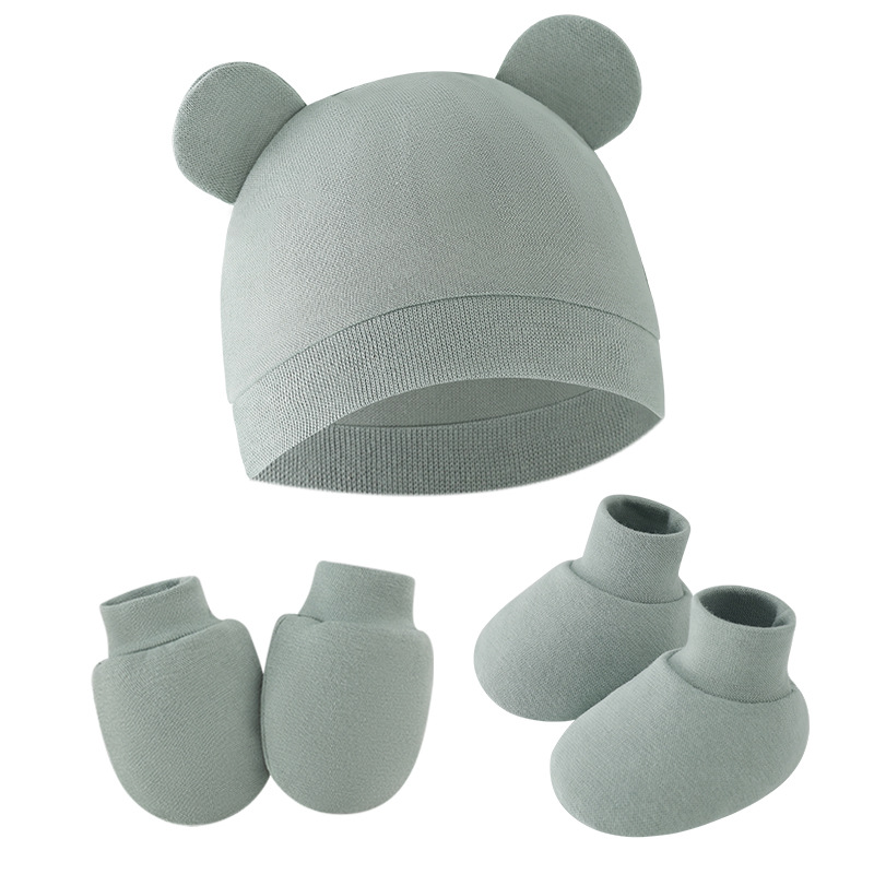 Cute Baby Hat Newborn Bonnet G - Baby Mittens Scratch 评论和价格