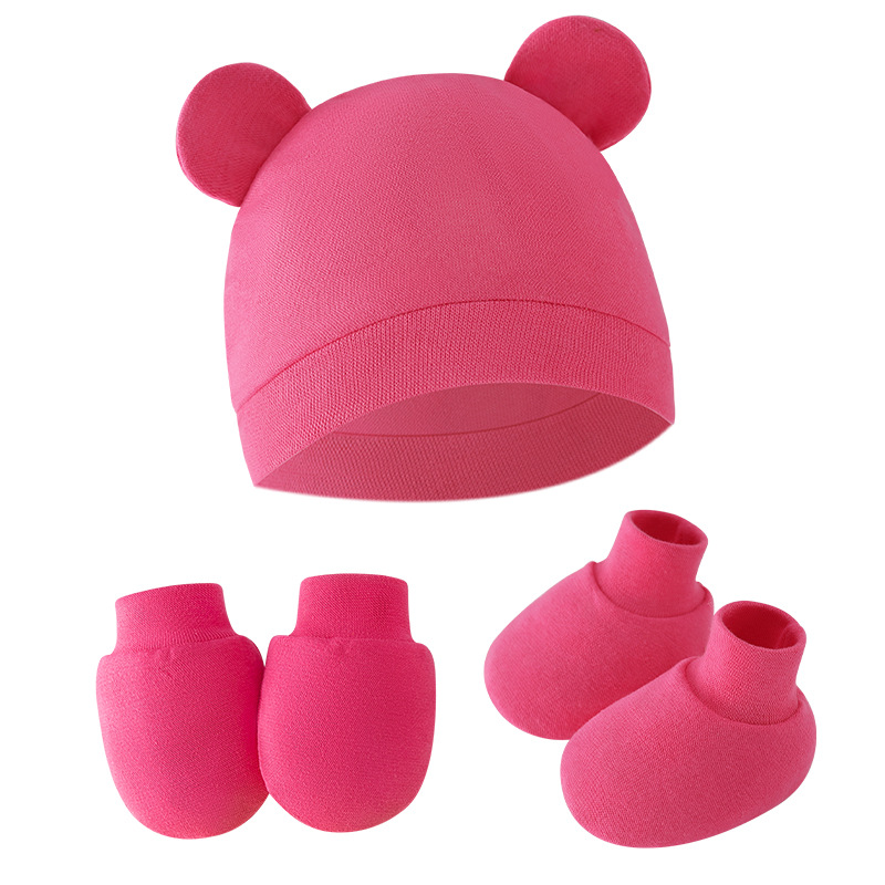 Cute Baby Hat Newborn Bonnet G - Baby Mittens Scratch 评论和价格