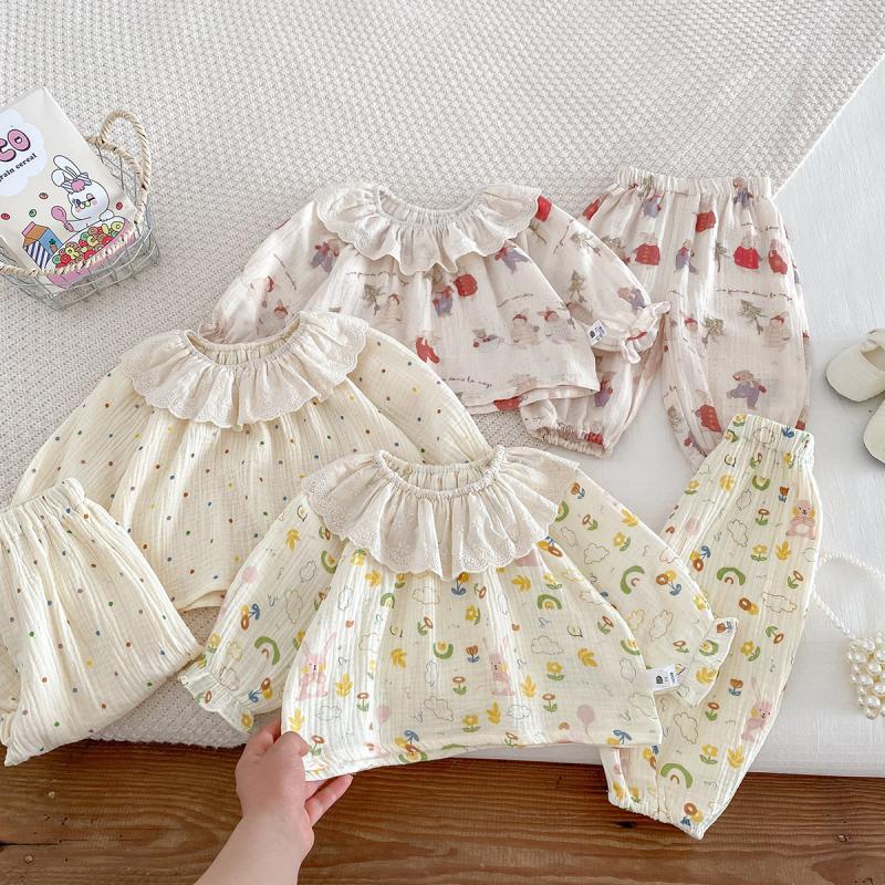 Spring Autumn Baby Girl Home C - Baby Clothing For Sleep 评论和价格