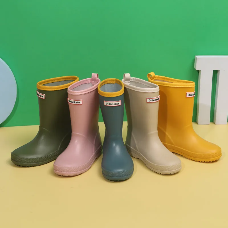 Baby Mid-Calf Non-Slip Rain Bo - Soft Sole Booties 评论和价格