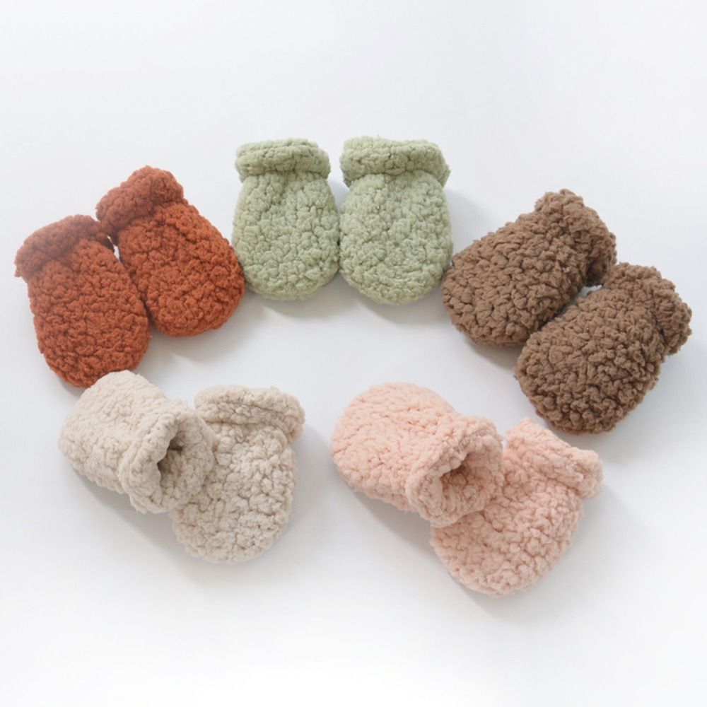 Plush Fleece Toddler Hand Warm - Baby Mittens Scratch 评论和价格