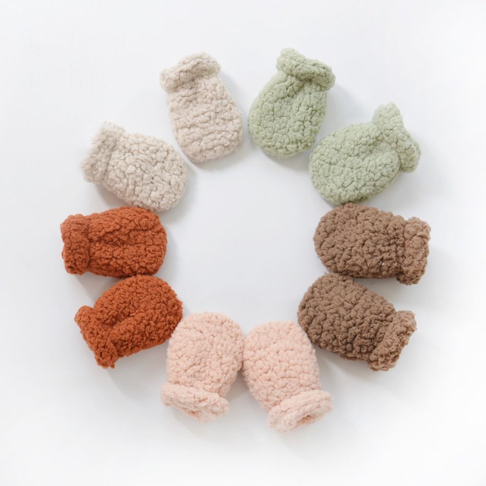 Plush Fleece Toddler Hand Warm - Baby Mittens Scratch 评论和价格