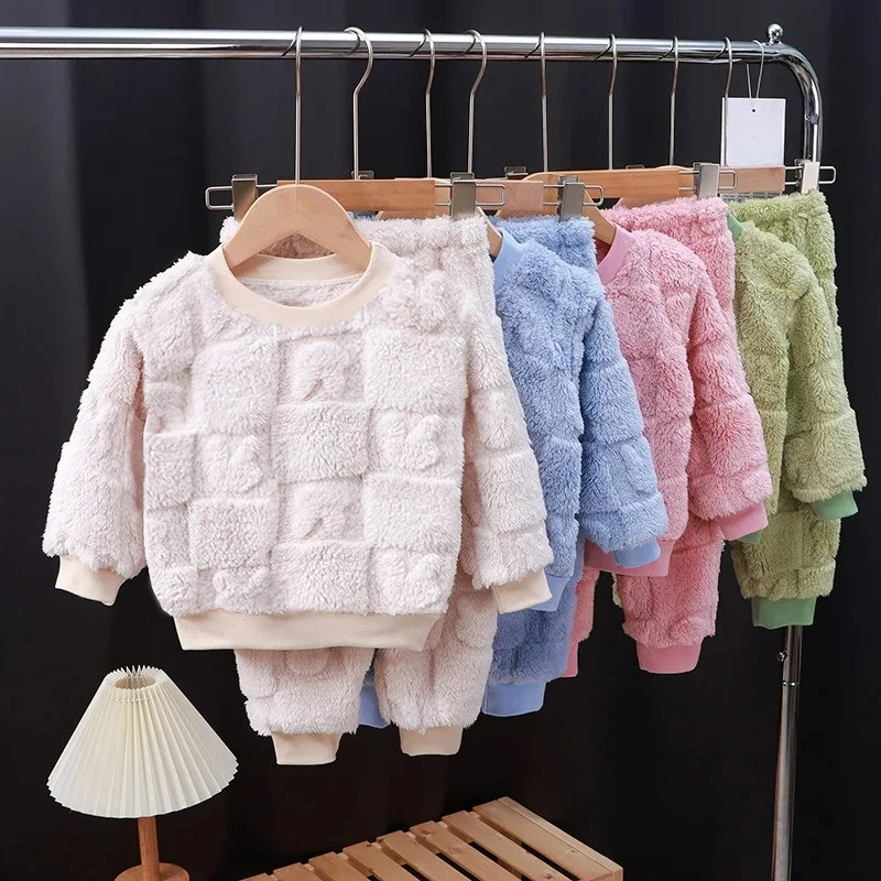 Autumn Winter Flange Sleepwear - Baby Clothing For Sleep 评论和价格