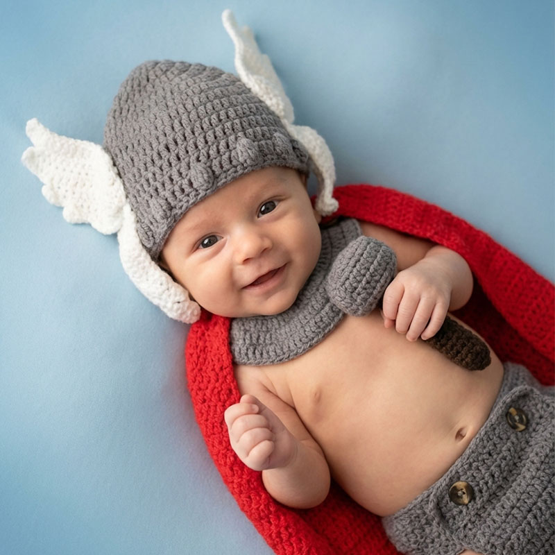 Newborn Photography Props Thor - Baby Clothing Sets Boy 评论和价格