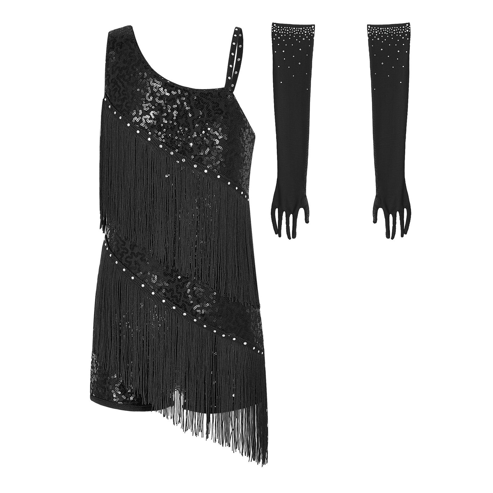 Children Girls Latin Jazz Danc - Baby Clothing Size 评论和价格