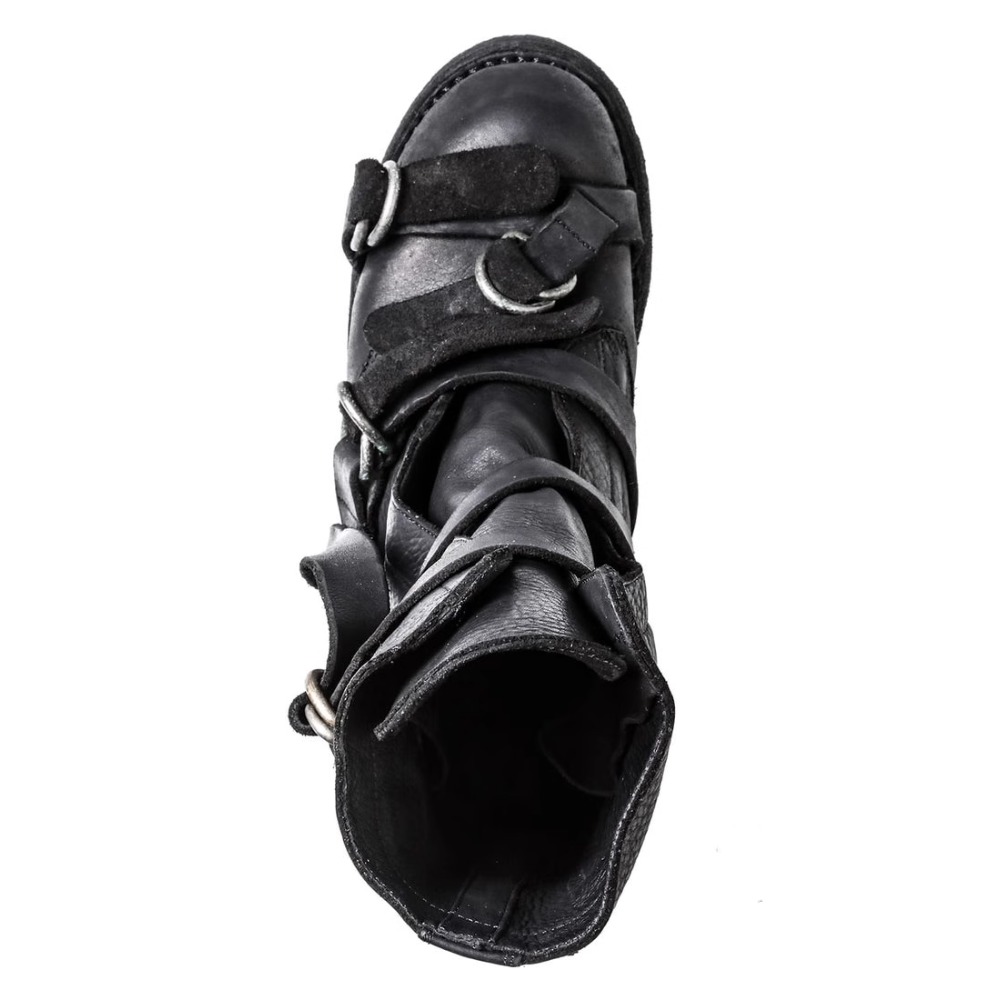 Men's Leather Motorcycle Boots - Soft Sole Booties 评论和价格